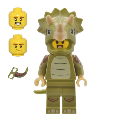 Фигурка Lego Series 25 Triceratops Costume Fan Collectible Minifigures col431 Б/У - Retromagaz