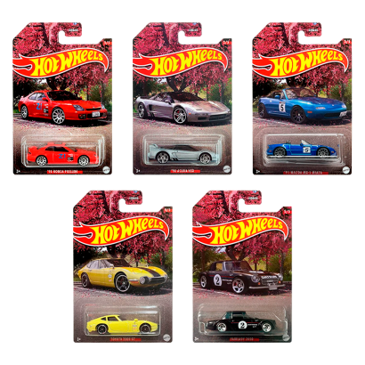 Набір Тематична Машинка Hot Wheels Japanese Classics 2023-1 ND510 5шт - Retromagaz