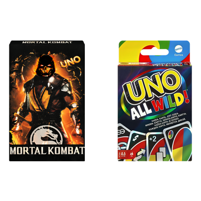 Набор Настольная Игра Mattel UNO Все Безумные  + UNO: Mortal Kombat - Retromagaz