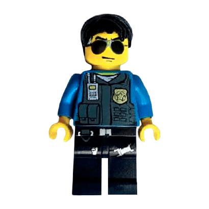 Фігурка Lego Police 973pb1350 Undercover Elite Officer 5 City cty0376 Б/У - Retromagaz