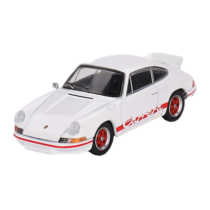 Машинка Premium MINI GT Porsche 911 Carrera RS 2.7 1:64 White - Retromagaz