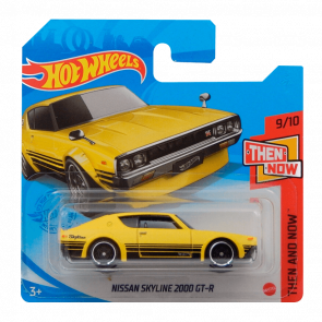 Машинка Базова Hot Wheels Nissan Skyline 2000 GT-R Then and Now 1:64 GTB39 Yellow - Retromagaz