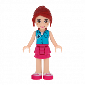 Фігурка Lego Girl Mia Magenta Layered Skirt Friends frnd098 Б/У