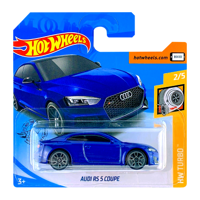 Машинка Базовая Hot Wheels Audi RS 5 Coupe Turbo 1:64 GHD00 Metallic Blue - Retromagaz