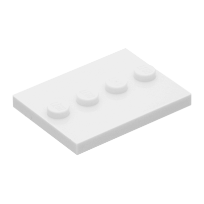 Плитка Lego Модифікована 2шт 4 Studs in Center 3 x 4 88646 17836 6132741 White Б/У - Retromagaz