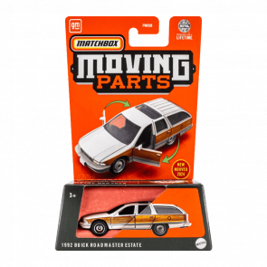 Тематична Машинка Matchbox 1992 Buick Roadmaster Estate Moving Parts 1:64 FWD28/HVM86 White - Retromagaz