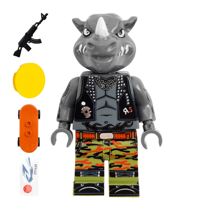 Фігурка RMC Teenage Mutant Ninja Turtles Rocksteady Cartoons tnmtr008 Новий - Retromagaz