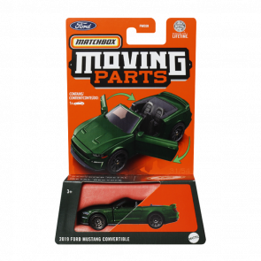 Тематична Машинка Matchbox 2019 Ford Mustang Convertible Moving Parts 1:64 FWD28/HVM95 Green - Retromagaz