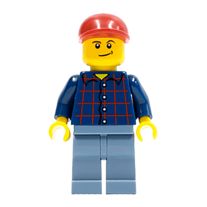 Фигурка Lego People 973pb0086 Plaid Button Shirt City cty0431 Б/У - Retromagaz