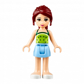 Фигурка Lego Girl Mia Bright Light Blue Skirt Friends frnd166 Б/У