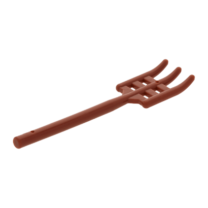 Госп. Інвентар Lego 2шт Pitchfork Type 2 Flat Bottom Soft Plastic 95345 4624905 6270119 Reddish Brown Б/У - Retromagaz