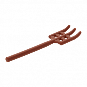 Госп. Інвентар Lego 2шт Pitchfork Type 2 Flat Bottom Soft Plastic 95345 4624905 6270119 Reddish Brown Б/У - Retromagaz