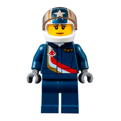 Фигурка Lego Airport 973pb2473 Jet Pilot Female City air052 Б/У - Retromagaz