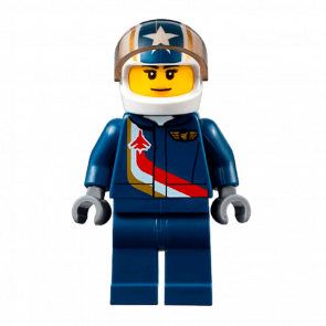 Фигурка Lego Airport 973pb2473 Jet Pilot Female City air052 Б/У - Retromagaz