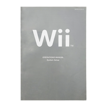 Інструкція Nintendo Wii System Setup English Grey Б/У - Retromagaz