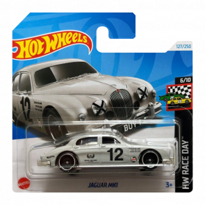 Машинка Базовая Hot Wheels Jaguar Mk1 Race Day 1:64 HRY80 Grey - Retromagaz