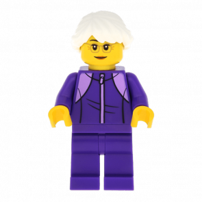 Фігурка Lego People 973pb3546 Grandmother Dark Purple Tracksuit City cty1024 1 Б/У - Retromagaz