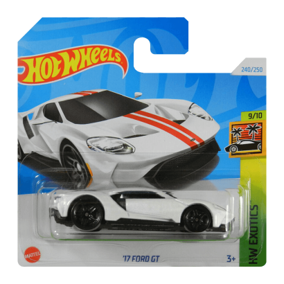 Машинка Базовая Hot Wheels '17 Ford GT Exotics 1:64 HTC26 White - Retromagaz