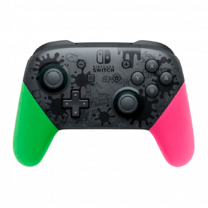 Геймпад Беспроводной Nintendo Switch Pro Controller Splatoon 2 Limited Edition Black Б/У - Retromagaz