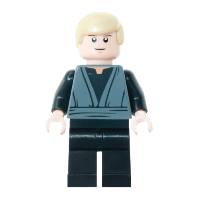 Фигурка Lego Джедай Luke Skywalker Dark Bluish Grey Robe Star Wars sw0395 Б/У - Retromagaz