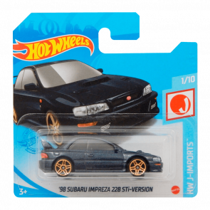 Машинка Базовая Hot Wheels '98 Subaru Impreza 22B STi-Version J-Imports 1:64 GTC74 Grey