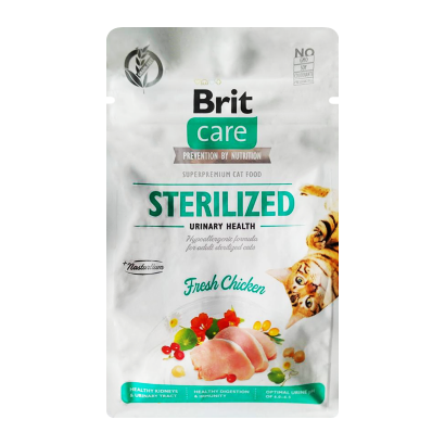 Сухой Корм для Кошек Cтерилизованных Brit Care Urinary Health Курица 400g - Retromagaz