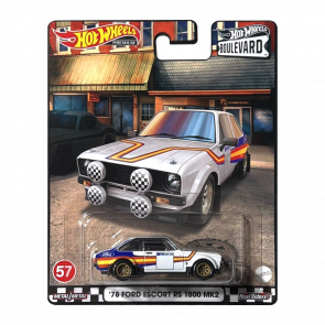 Машинка Premium Hot Wheels '78 Ford Escort RS 1800 MK2 Boulevard 1:64 HCR17 White