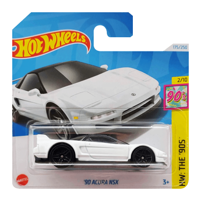 Машинка Базовая Hot Wheels '90 Acura NSX The `90S 1:64 HTF02 White - Retromagaz