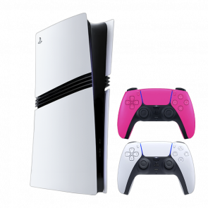 Набор Консоль Sony PlayStation 5 Pro 2TB White Новый  + Геймпад Беспроводной DualSense Pink - Retromagaz