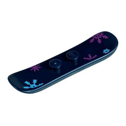 Спорт Lego Snowboard Small with Blue and Pink Snowflakes 93218pb01 4610040 6079520 6106576 Dark Blue Б/У - Retromagaz