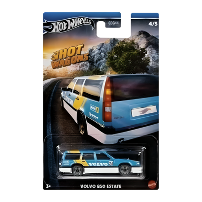 Тематическая Машинка Hot Wheels Volvo 850 Estate Hot Wagons 1:64 HWR56/HRR86 Blue - Retromagaz