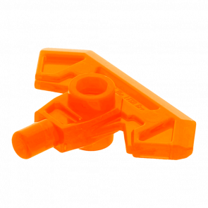 Оружие Lego Топор 4шт Head with Bar 22407 6128870 Trans-Neon Orange Б/У - Retromagaz