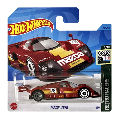 Машинка Базовая Hot Wheels Mazda 787B Retro Racers 1:64 HKJ79 Red - Retromagaz