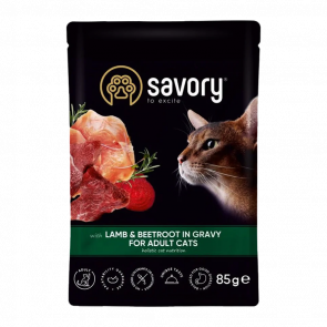 Влажный Корм для Кошек Savory Ягненок и Свекла 85g