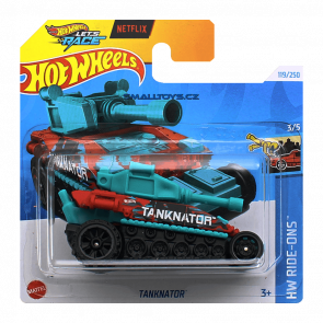 Машинка Базовая Hot Wheels Tanknator Netflix Ride-Ons 1:64 HTD42 Red - Retromagaz