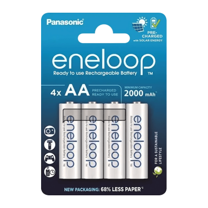 Аккумулятор Panasonic AA 4шт Eneloop Pro 2000 mAh - Retromagaz