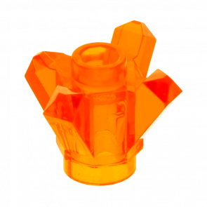 Скеля Lego Коштовність 10шт Crystal 4 Point 1 x 1 11127 28568 6066085 Trans-Orange Б/У