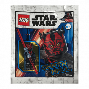 Конструктор Lego Фігурка Darth Maul Printed Legs with Silver Armor Foil Pack Star Wars 912285 sw1155 Новий - Retromagaz