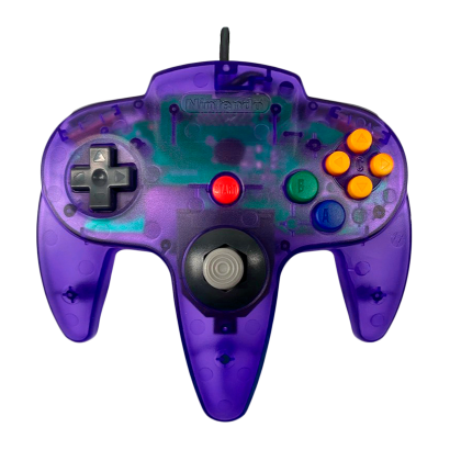 Геймпад Дротовий Nintendo N64 NUS-005 Limited Edition Purple 1.8m Б/У - Retromagaz