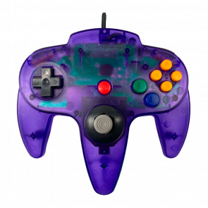 Геймпад Дротовий Nintendo N64 NUS-005 Limited Edition Purple 1.8m Б/У - Retromagaz