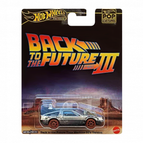 Машинка Premium Hot Wheels Back to the Future Time Machine - 1955 DMC Delorean Pop Culture 1:64 HXD99 Silver