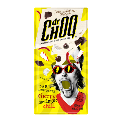 Шоколад Чорний Dr. Choq Cherry Chili 150g - Retromagaz