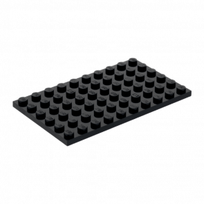 Пластина Lego Звичайна 4шт 6 x 10 3033 303326 Black Б/У - Retromagaz