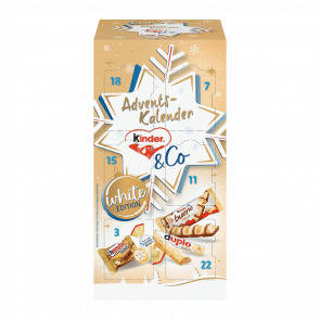 Адвент-Календарь Kinder & Co Advent-Calendar White Edition 295g - Retromagaz