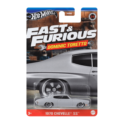 Тематическая Машинка Hot Wheels 1970 Chevelle SS Dominic Toretto Fast & Furious 1:64 HNR88/HRW47 Grey - Retromagaz