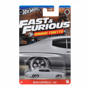 Тематическая Машинка Hot Wheels 1970 Chevelle SS Dominic Toretto Fast & Furious 1:64 HNR88/HRW47 Grey - Retromagaz