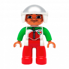 Фигурка Lego Boy Red Legs Race Top Duplo 47394pb183 Б/У