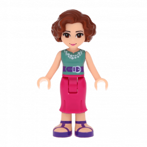 Фигурка Lego Girl Charlotte Magenta Mid Length Skirt Friends frnd091 Б/У - Retromagaz