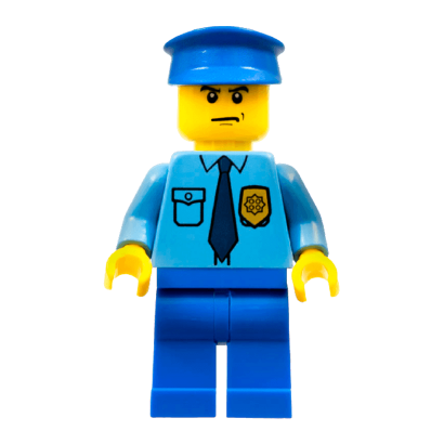 Фігурка Lego Police 973pb0801 Shirt with Dark Blue Tie and Gold Badge City cop054 1 Б/У - Retromagaz