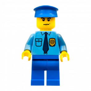 Фігурка Lego Police 973pb0801 Shirt with Dark Blue Tie and Gold Badge City cop054 1 Б/У